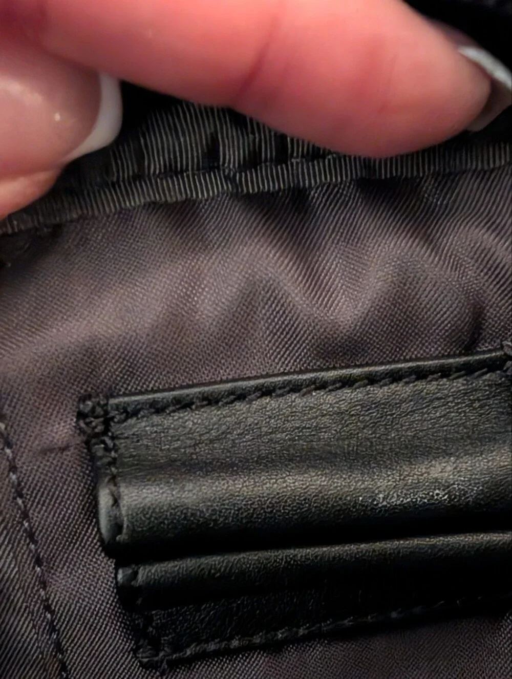 Tumi All Leather Black Clutch/ Wristlet/ Toiletry Bag